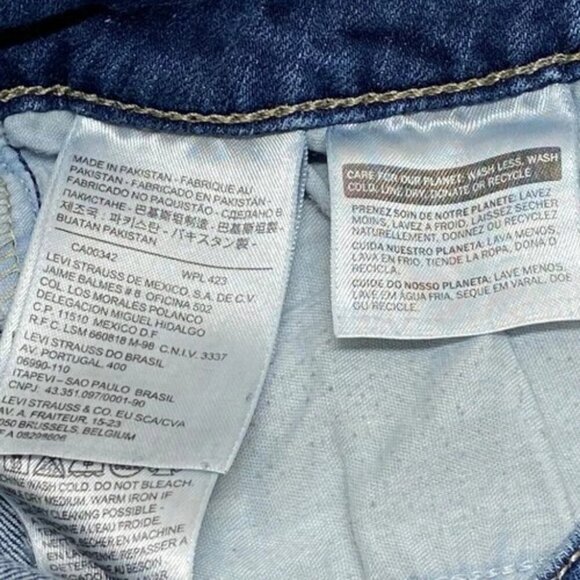 Levi's 526 Slender Bootcut Jeans Women's 12 31x32 Blue Denim Flap Pockets GUC - Picture 10 of 11